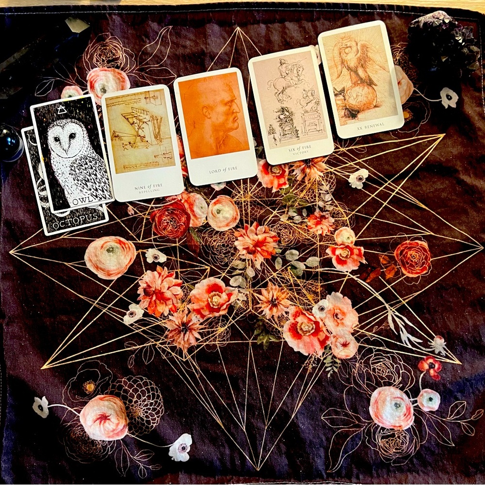 🌸🌺 Tarot Card Reading Cloth 🌺🌸
